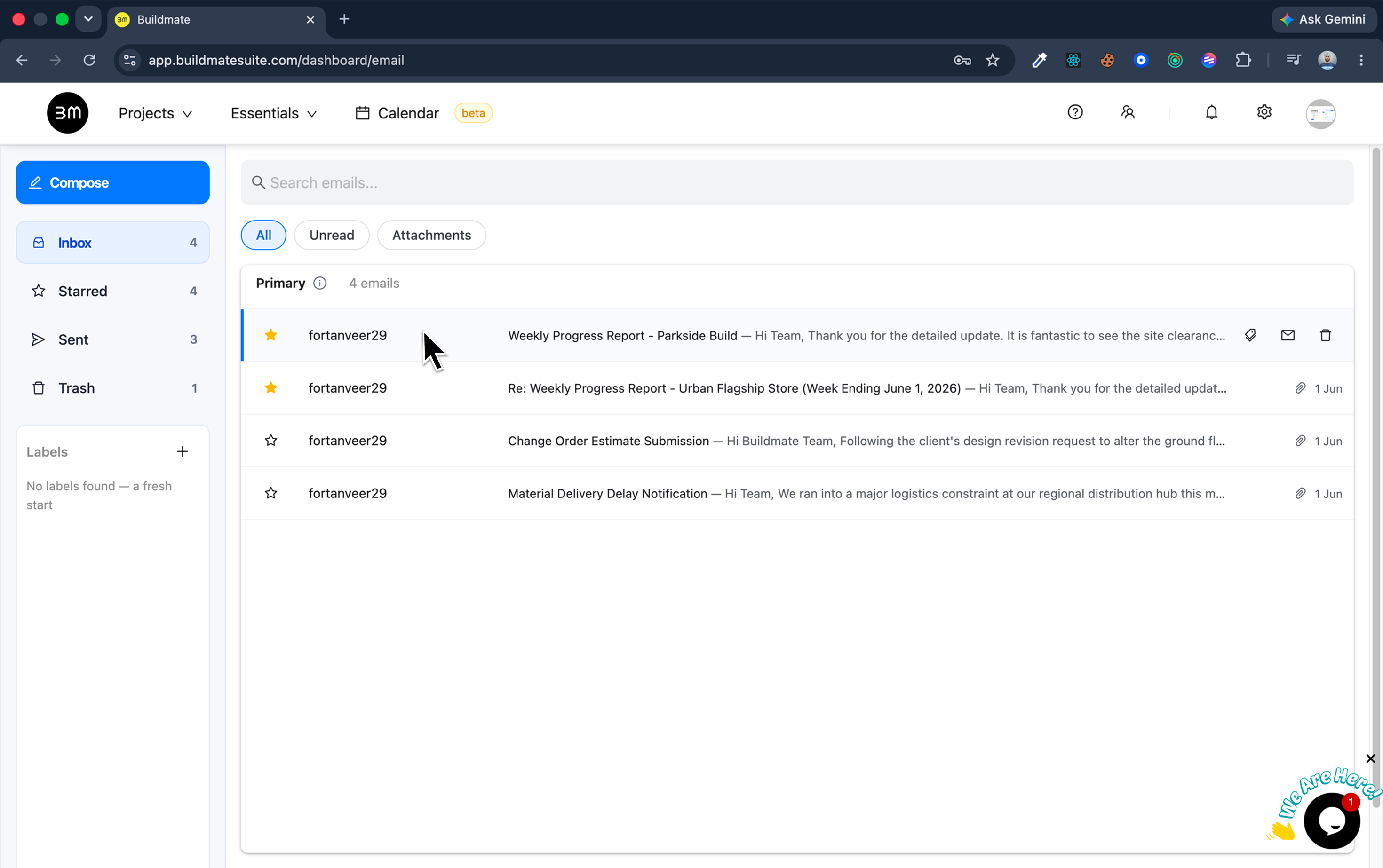 Email Dashboard