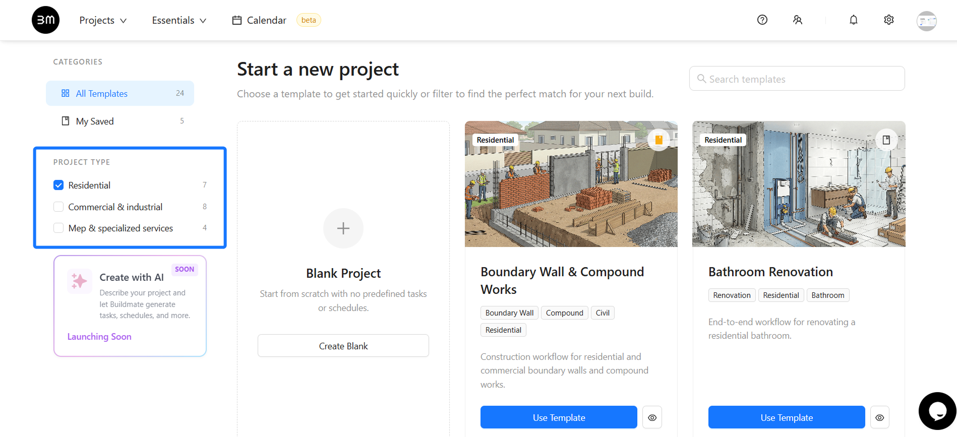 project templates